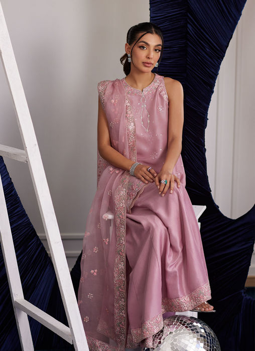 Demi Tea Rose Shirt And Dupatta