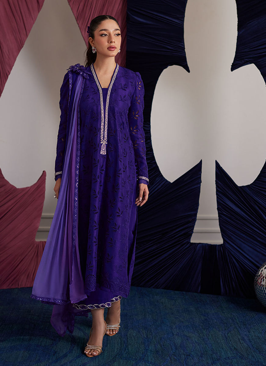 Gloria Indigo Shirt And Dupatta