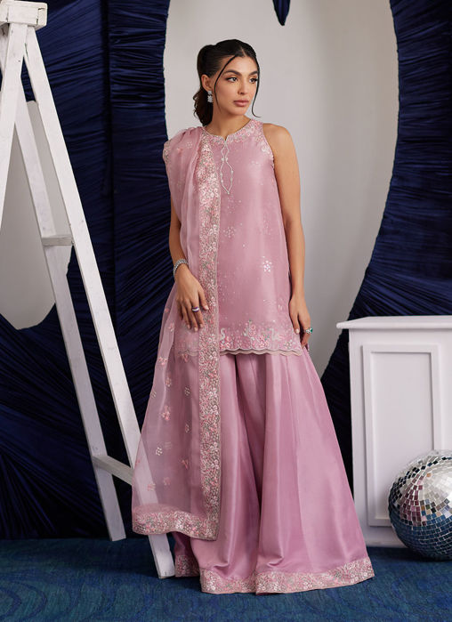 Picture of Demi Tea Rose Shirt And Dupatta