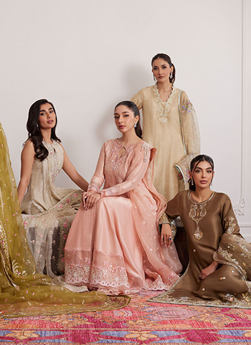 Thea Latte Shirt And Dupatta