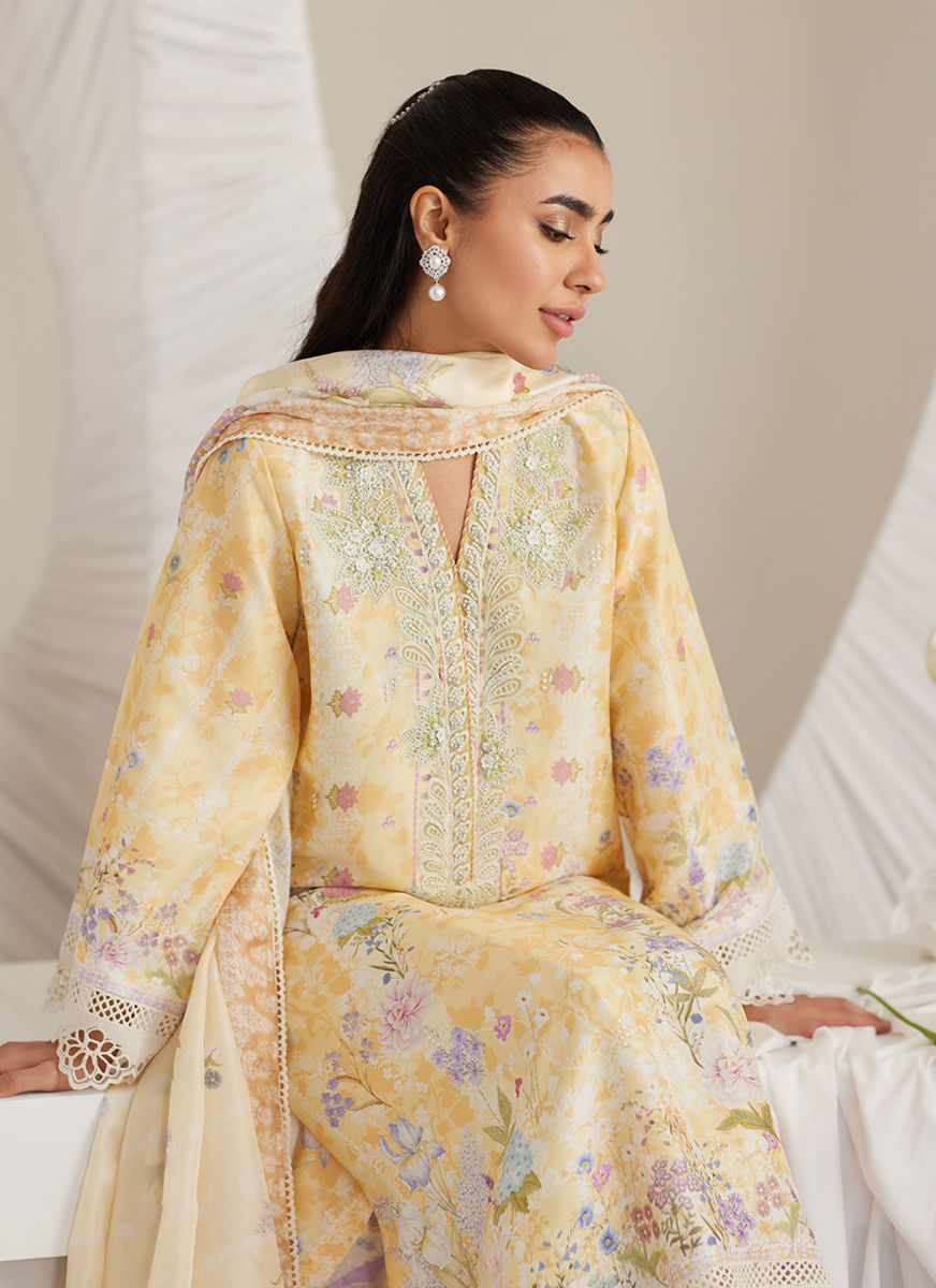 Gemma Lemon Shirt And Dupatta