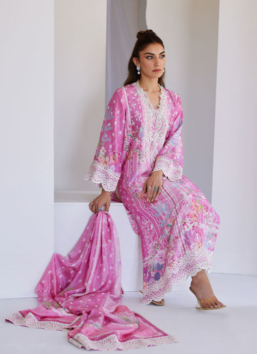 Lyra Pink Shirt And Dupatta