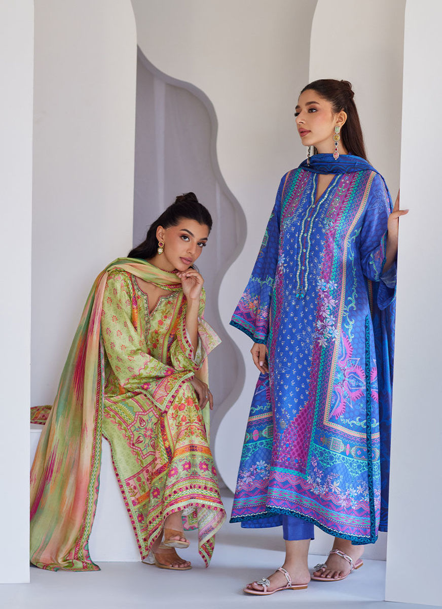 Vesper Kiwi Shirt And Dupatta