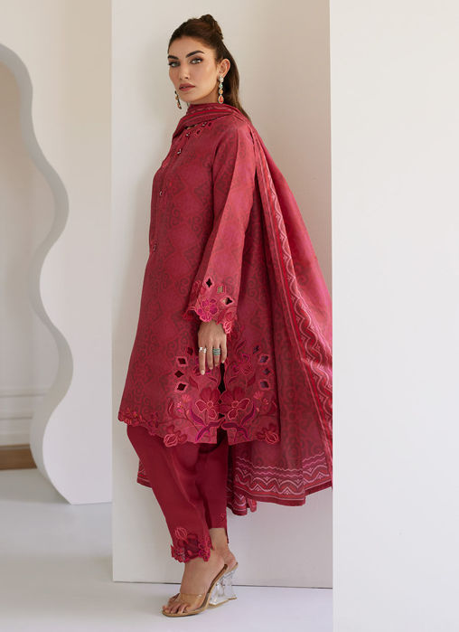 Solara Scarlett Shirt And Dupatta