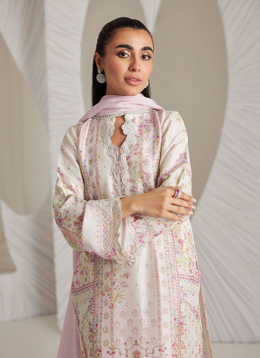 Brea Ivory Shirt And Dupatta