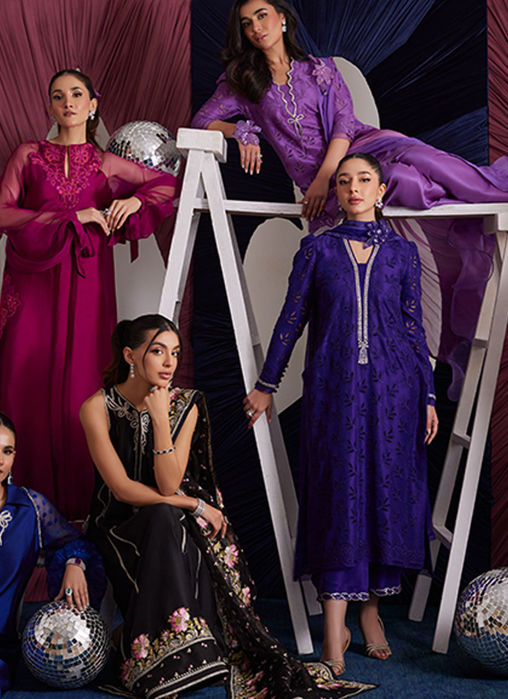 Illy Grape Shirt Dupatta With Loose Shalwar