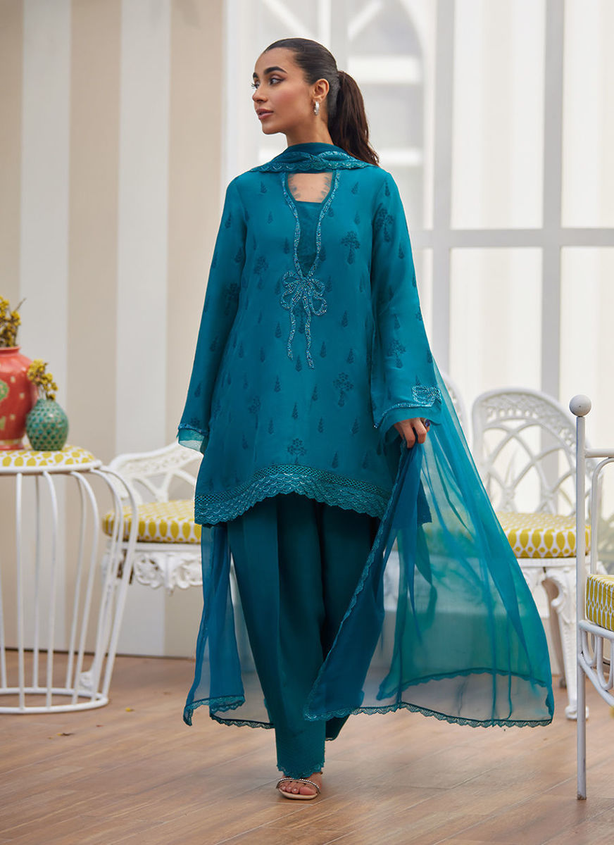 Maella Emerald Shirt And Dupatta