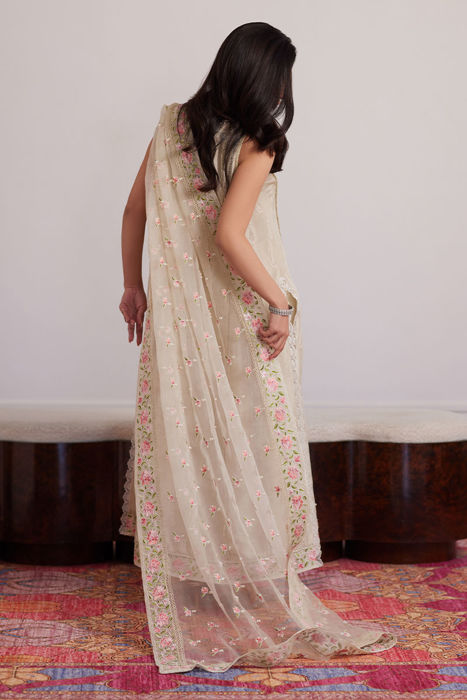 Everly Cream Shirt And Dupatta