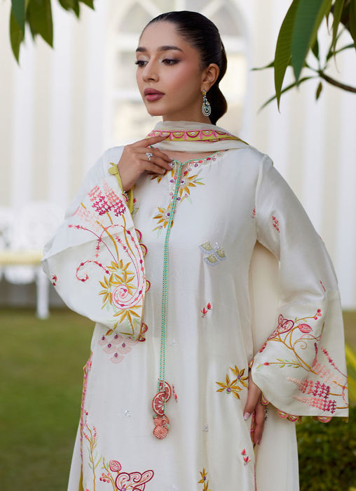Mireza Ivory Shirt And Dupatta