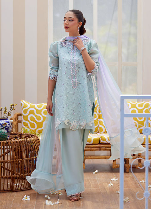 Noa Ice Blue Shalwar