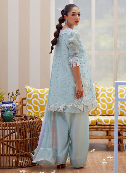 Noa Ice Blue Shalwar