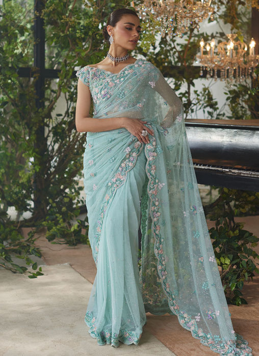 Vanya Aqua Saree