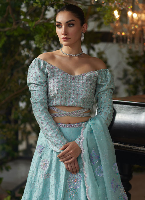 Mirabelle Aqua Lehnga Choli