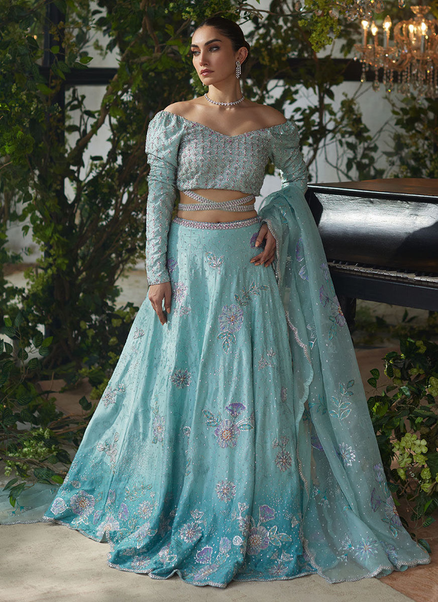 Mirabelle Aqua Lehnga Choli