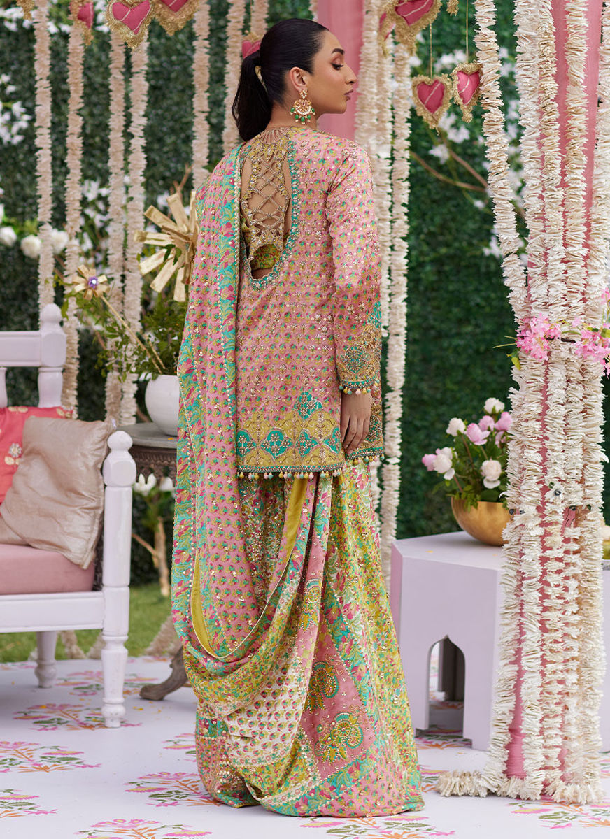 Shae Blockprinted Dhaka And Short Jacket