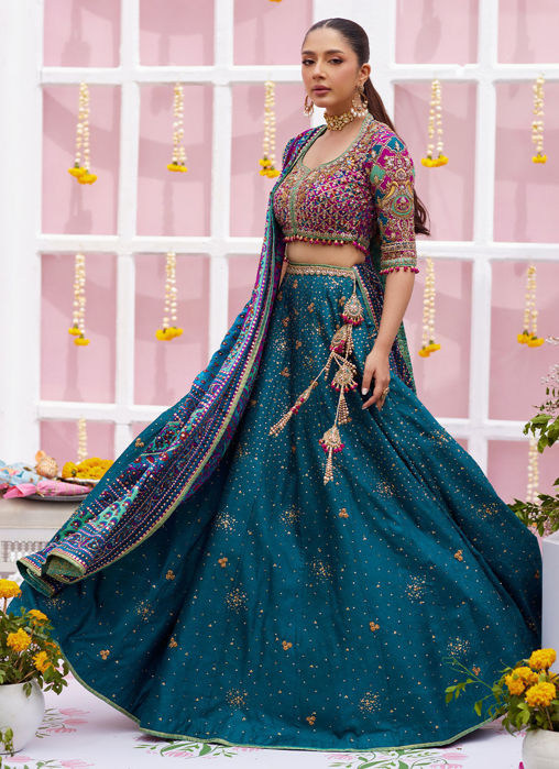 Picture of Ayelina Teal Lehnga Choli