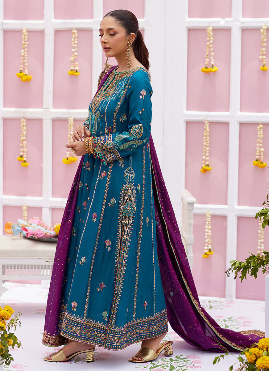 Alaya Teal Kurta And Dupatta
