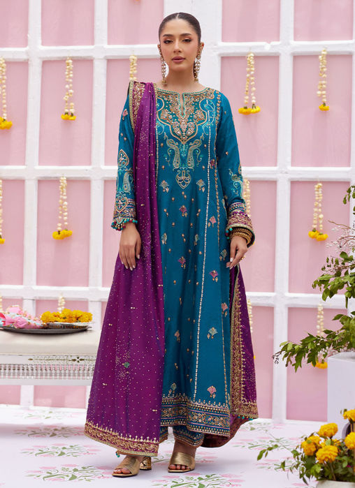 Alaya Teal Kurta And Dupatta