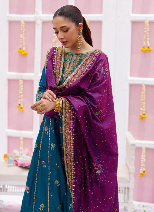 Alaya Teal Kurta And Dupatta