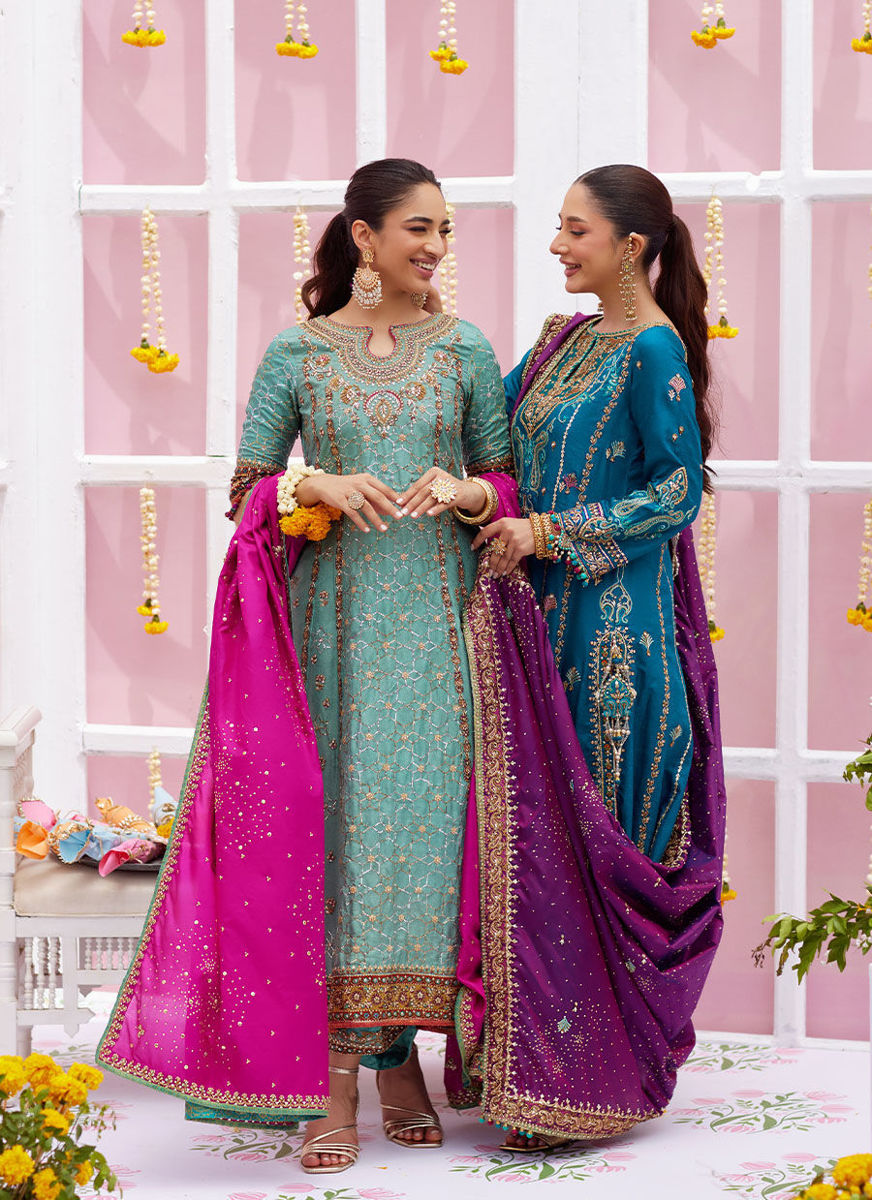 Alaya Teal Kurta And Dupatta