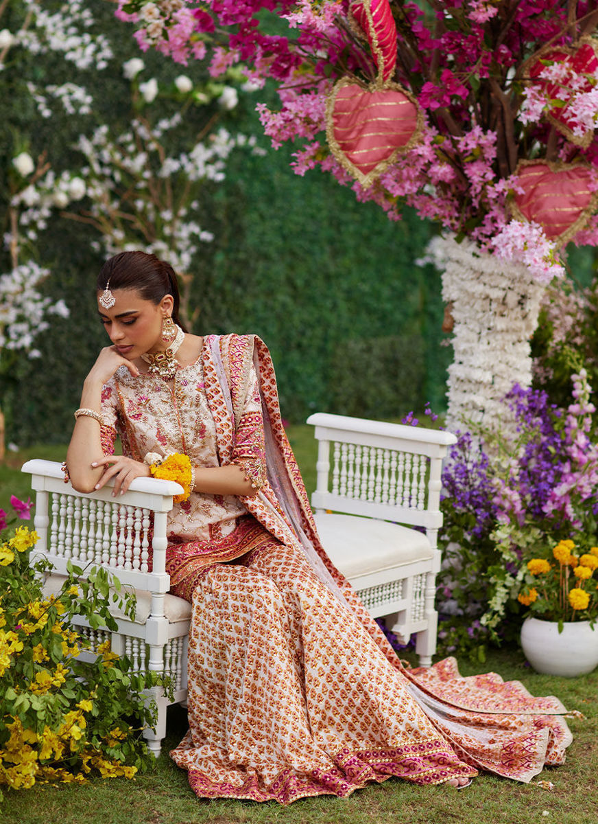 Velina Block Printed Shirt And Gharara