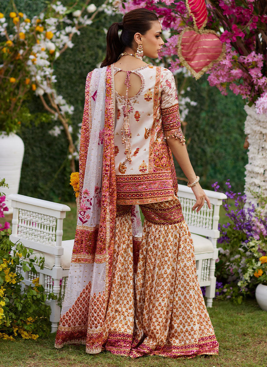 Velina Block Printed Shirt And Gharara