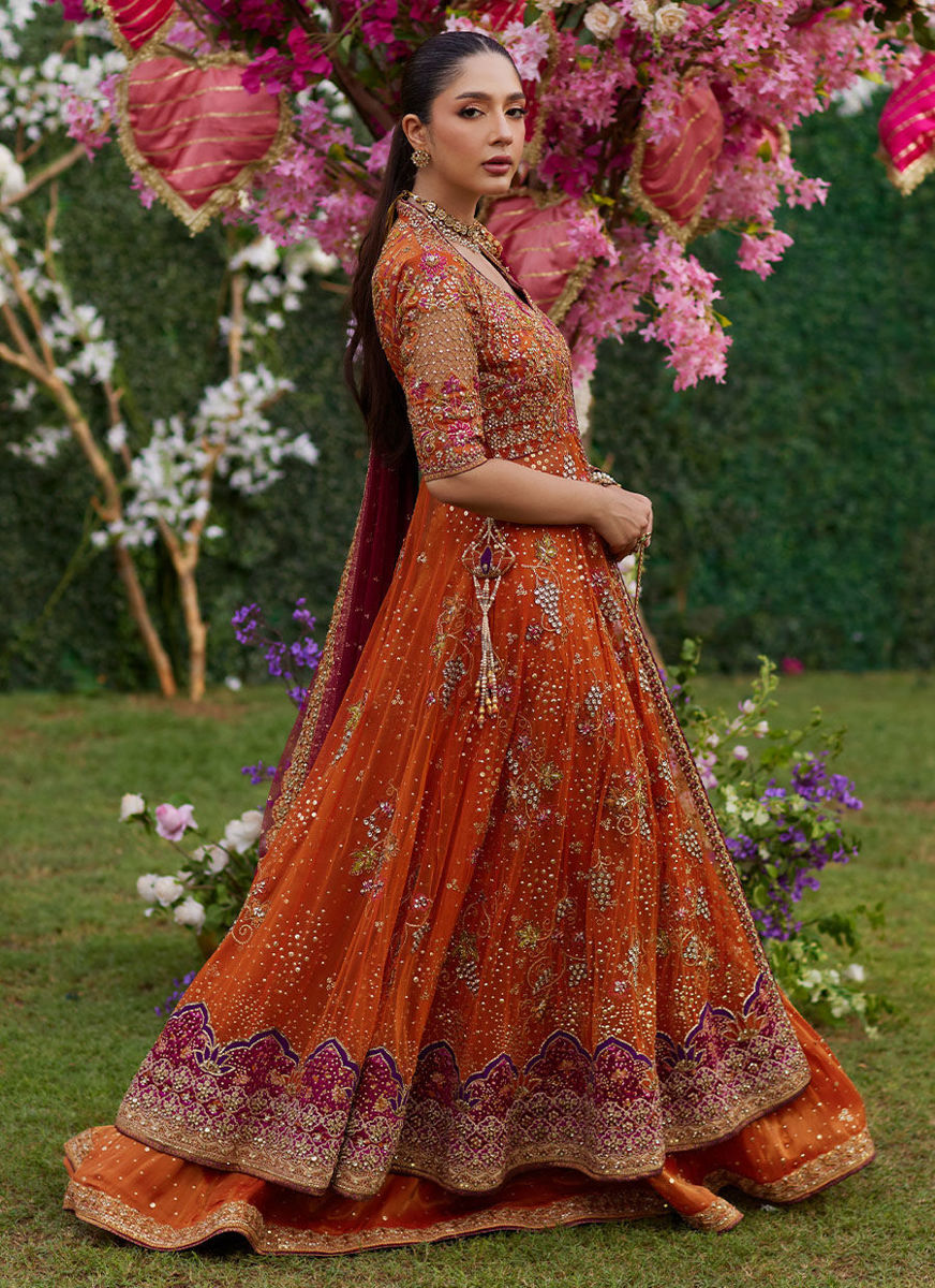 Mireya Burnt Orange Kalidaar