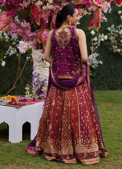 Leena Block Printed Lehnga And Jacket