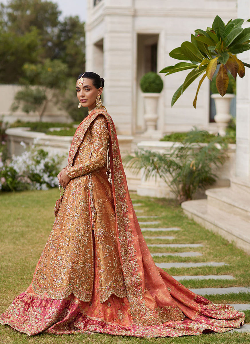 Gulbahar Peach Bridal