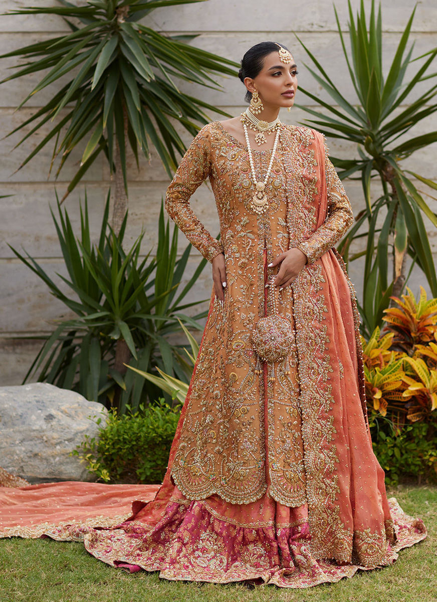 Gulbahar Peach Bridal