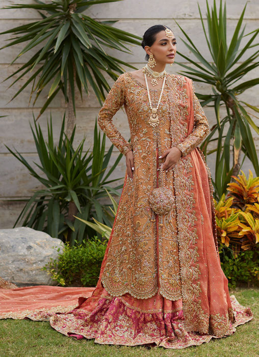 Gulbahar Peach Bridal