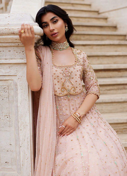 Nazneed Peach Kalidaar