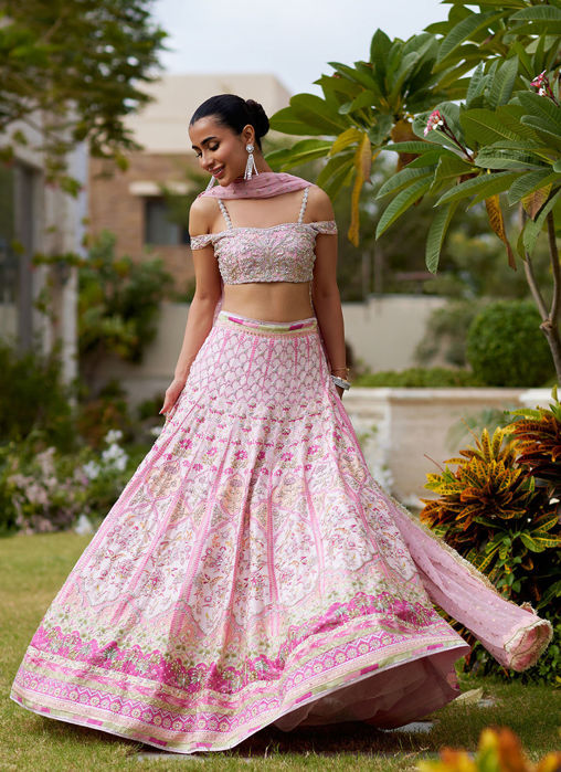 Picture of Dilruba Carnation Pink Lehnga Choli