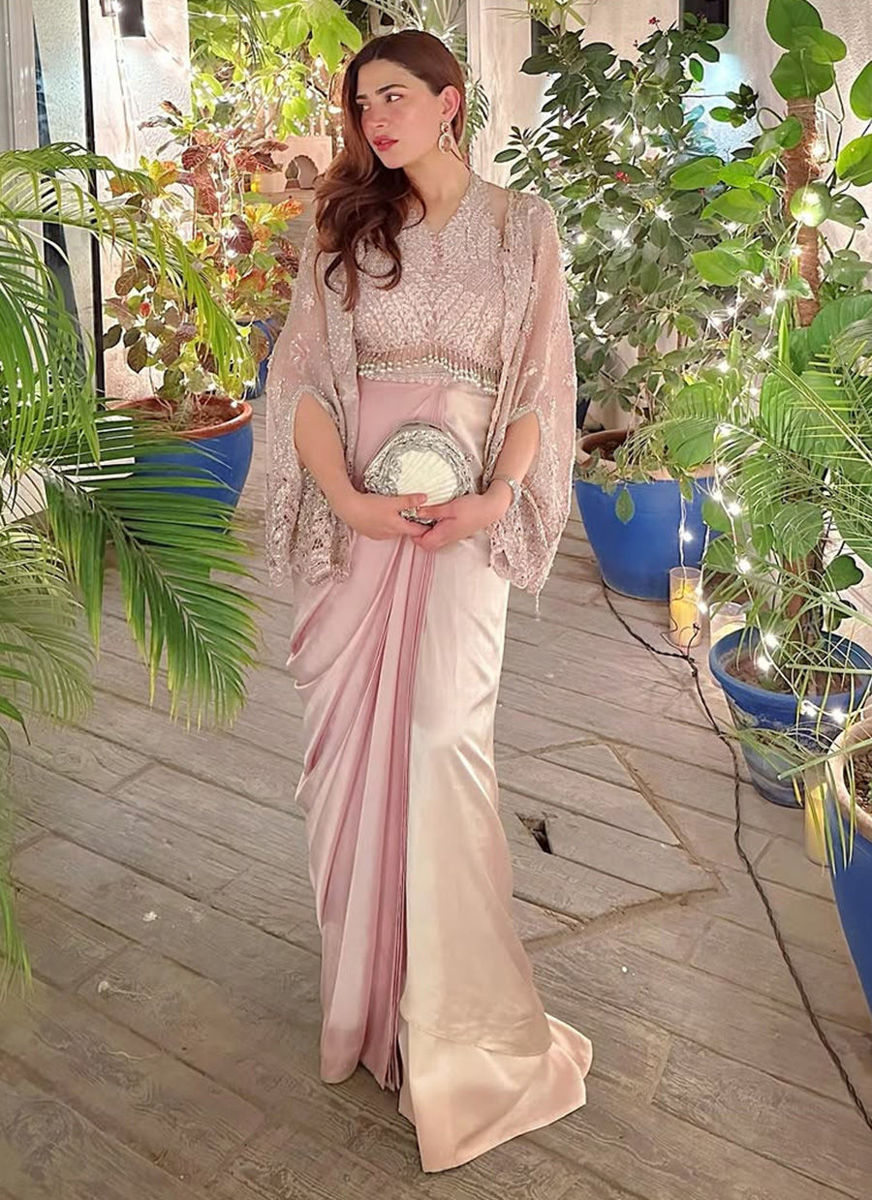 Naimal Khawar Abbasi In The Eris Organza Cape
