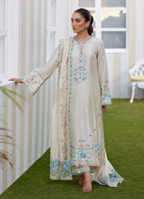 Picture of Delina Ivory Shirt And Dupatta