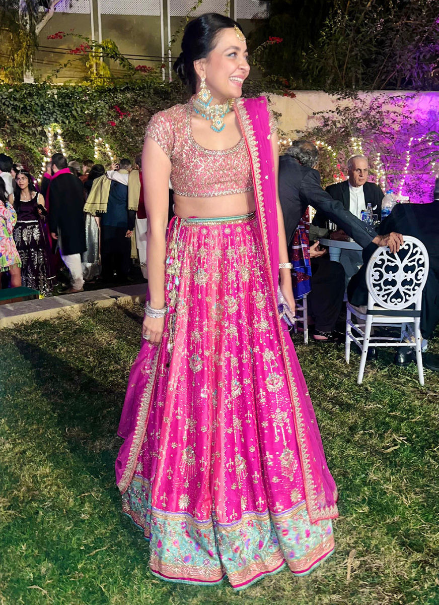 Parisa Hot Pink Lehenga Choli