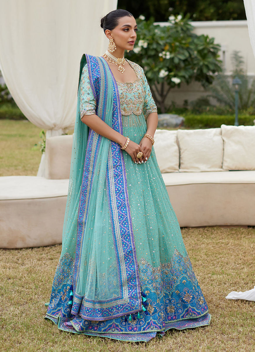 Amani Aqua Ombre Kalidaar