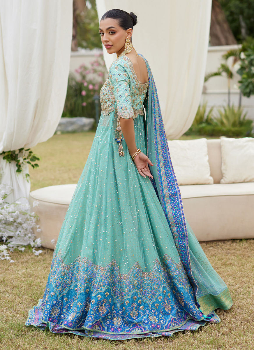 Amani Aqua Ombre Kalidaar