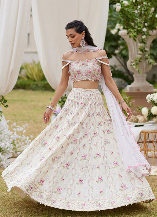 Picture of Kaya Ivory Lehnga Choli