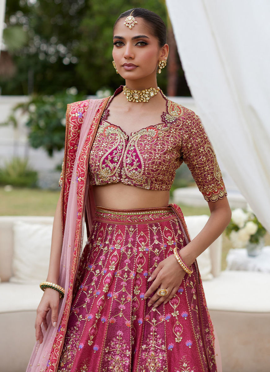 Alira Magenta Lehnga Choli
