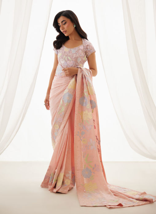 Picture of Neve Blush Saree And Blouse