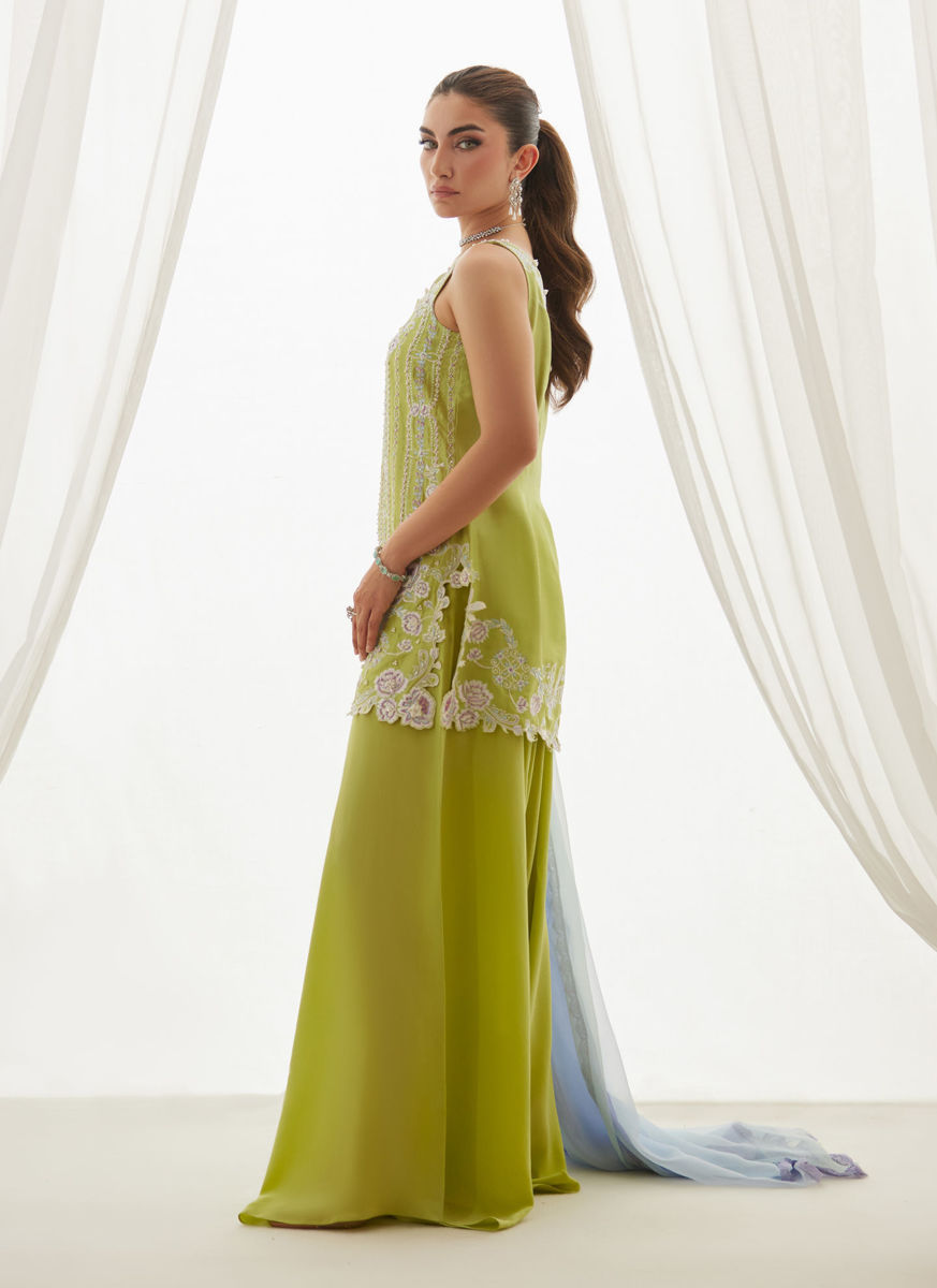 Ceelie Citrus Shirt And Dupatta