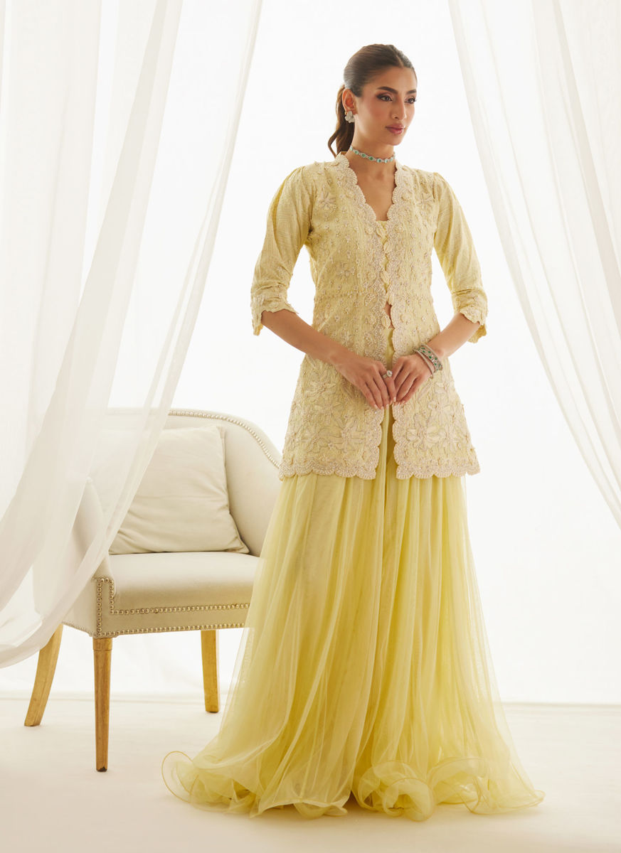 Lavin Lemon Shirt And Lehnga
