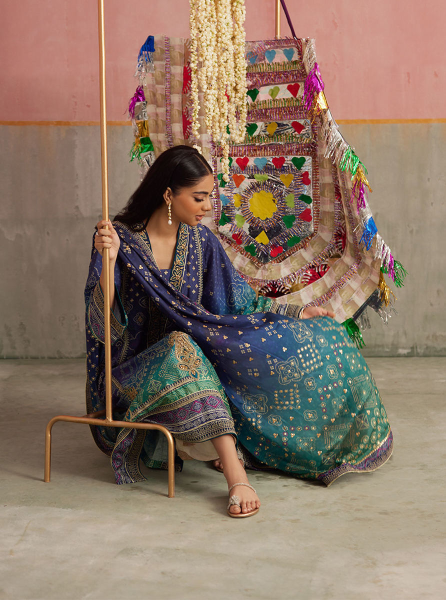 Catalina Ombre Shirt And Dupatta